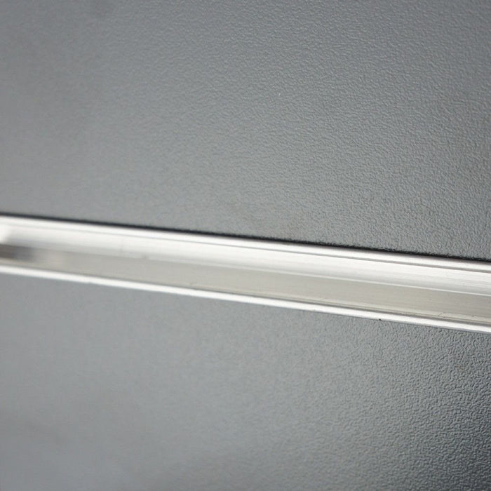 Slatwall Panel - 1.2 x 1.2m - Graphite Grey