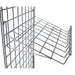 sloping mesh shelf for grid panels