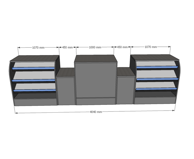 Impulse Counter 4.0m - 2x Basket Well & Middle Lottery