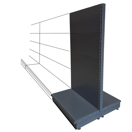 K50 Add-on Gondola Bay - Dark Grey - 1.8m high, plain back, 57cm deep base