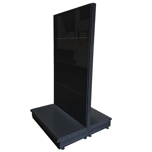 K50 Starter Gondola Bay - Dark Grey - 1.8m high, mixed peg / plain back, 37cm deep base