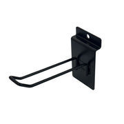 Black Euro Slatwall Hook 150mm