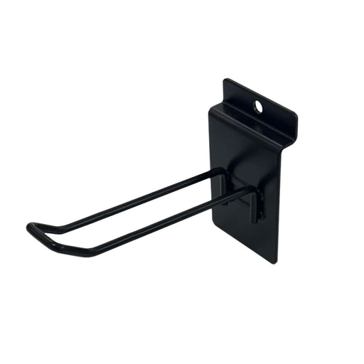 Black Euro Slatwall Hook 150mm