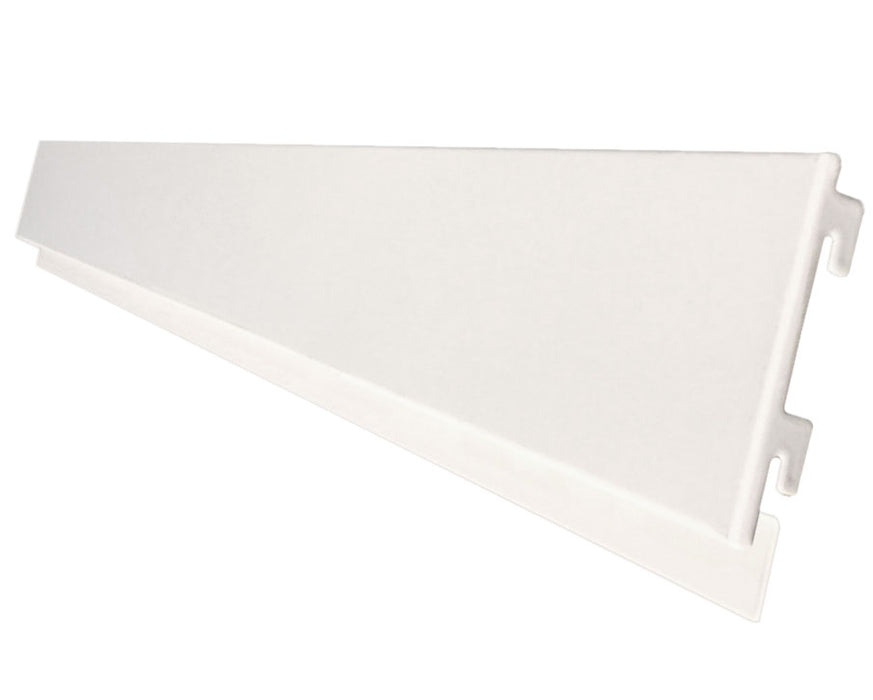 K50 Metal Slatwall Panel, Jura White - 125cm