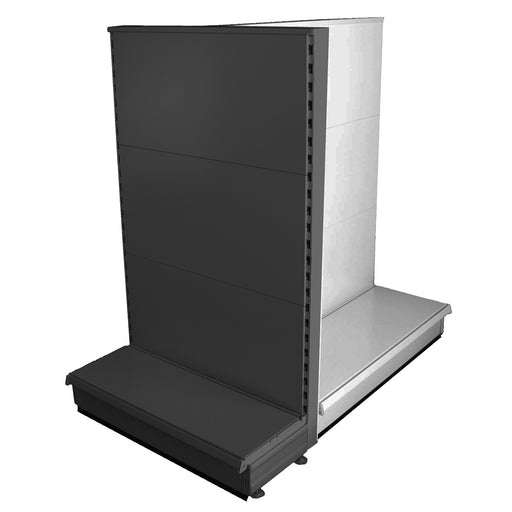 Gondola Promo End - with plain back panels, 57cm deep base.