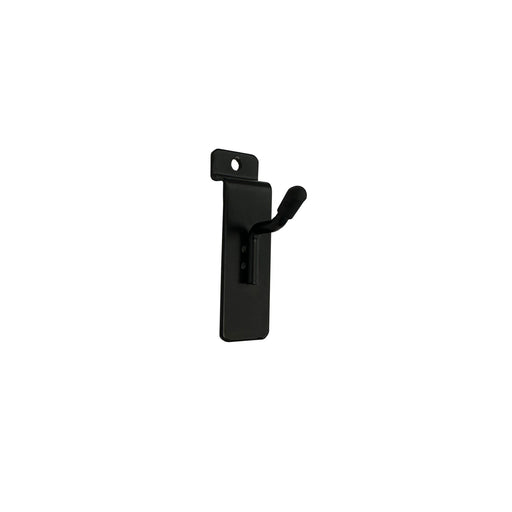 Black Single Prong Slatwall Hook 25mm