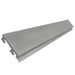 665mm metal slatwall back panel silver grey