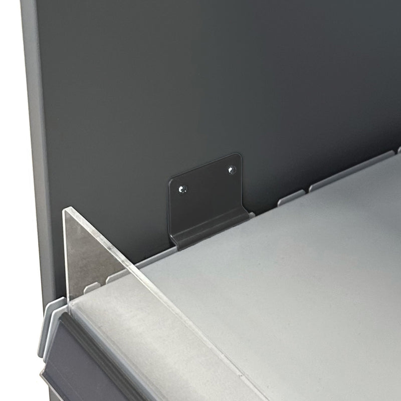 Universal End Panel Fixing Bracket - Dark Grey