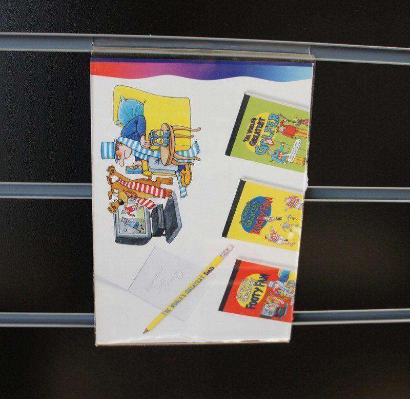 A5 Sign holder for slatwall