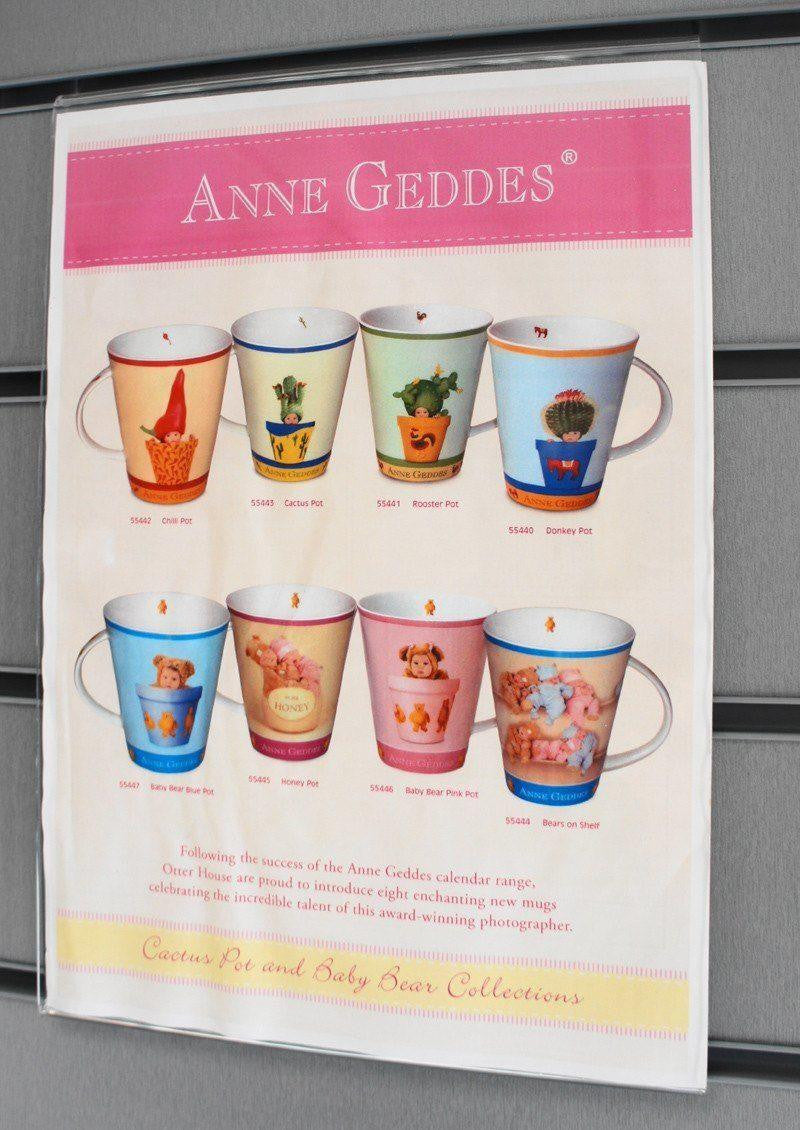 A4 Sign holders for slatwall, portrait