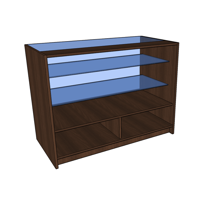 Premier 3/4 Vision Counter 120cm — KAS Shopfittings