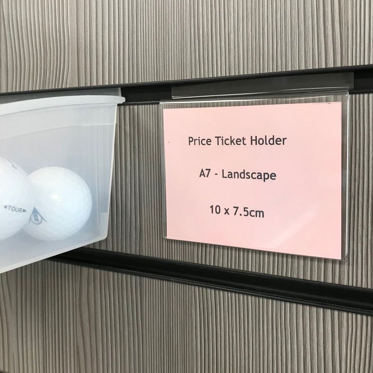 Price Ticket Holder for Slatwall - A7 Landscape