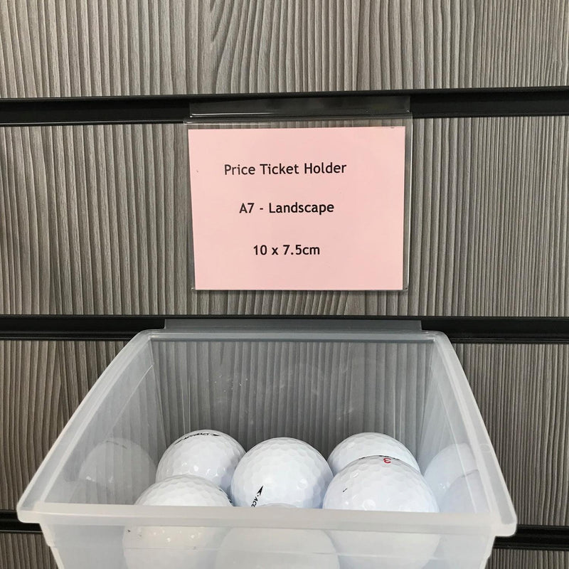 Price Ticket Holder for Slatwall - A7 Landscape