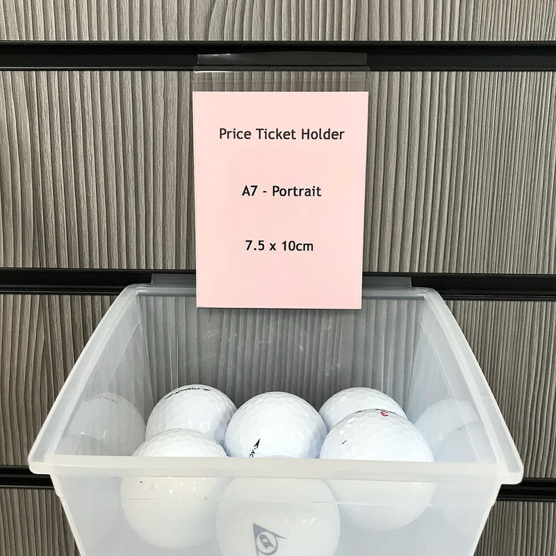 Price Ticket Holder for Slatwall - A7 Portrait