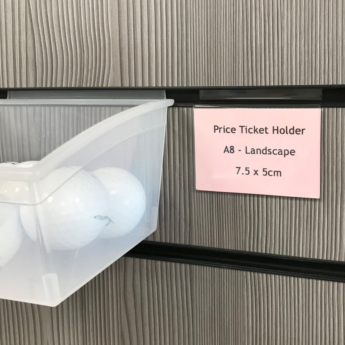 Price Ticket Holder for Slatwall - A8 Landscape