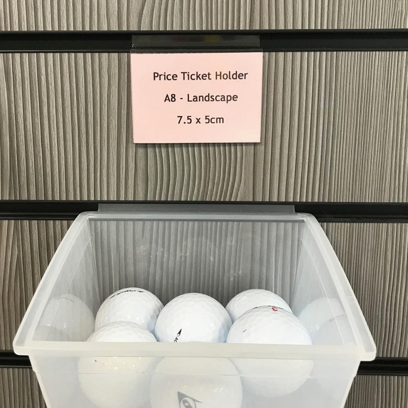 Price Ticket Holder for Slatwall - A8 Landscape