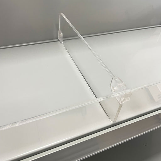 Acrylic Shelf Divider with Toe