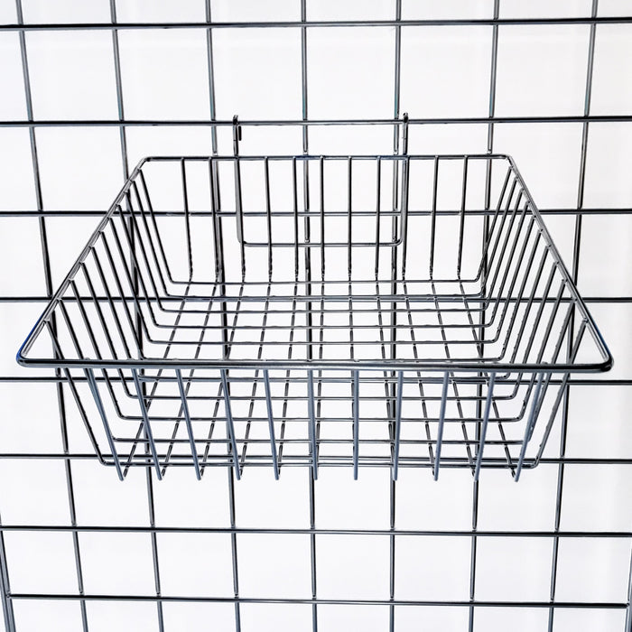 Small wire basket for grid panel 30 x 30cm 
