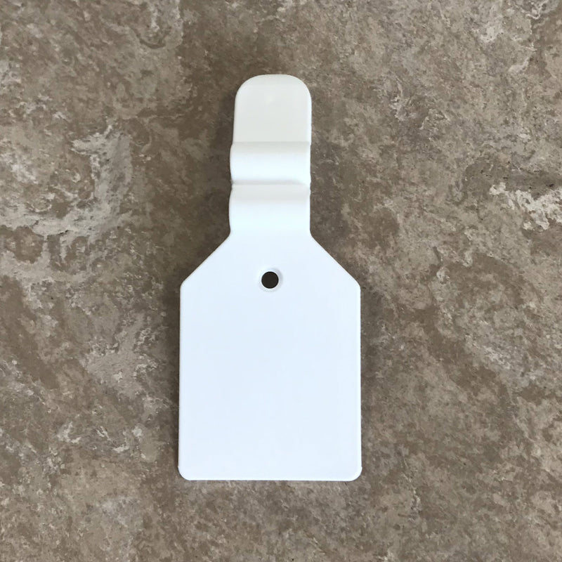 EPOS Price Flaps for Euro Hooks - White Plastic