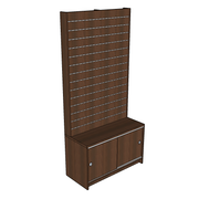 Slatwall Unit with Base Cupboard 1000