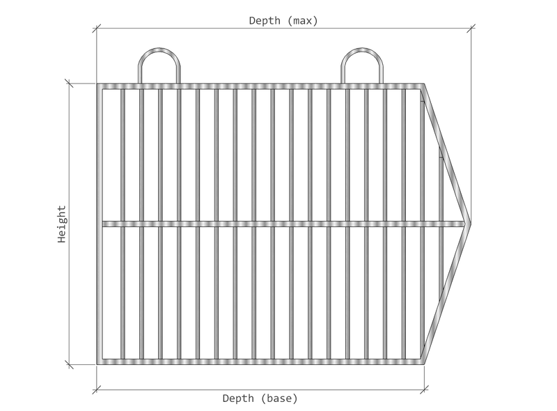 Stacking Basket- 58w x 40d x 25cm h