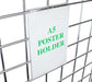 A5 poster / sign holder for grid panels