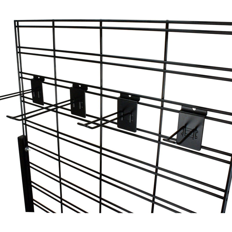 Euro Loop Slatwall Hook - Black Steel - 25cm