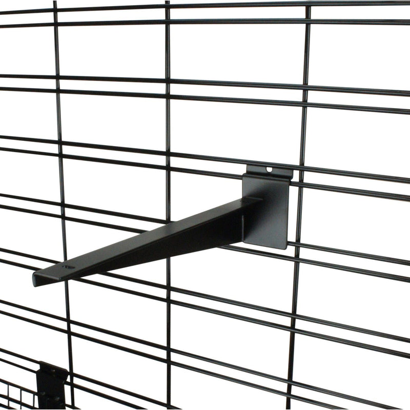 Wood Shelf Bracket for Slatwall - Black