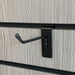 Compact Black slatwall hook 10cm long