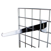 Blade style shelf bracket for grid panels