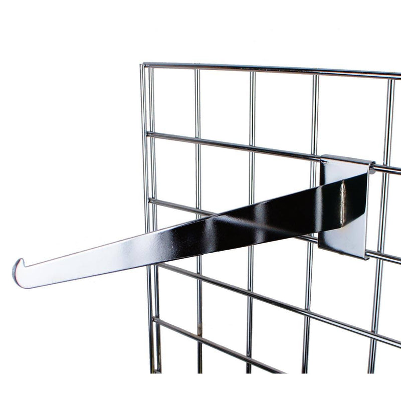 Blade style shelf bracket for grid panels