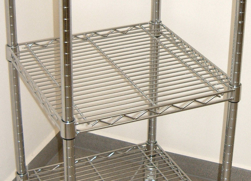 Square Chrome Wire Shelf - 46 x 46cm