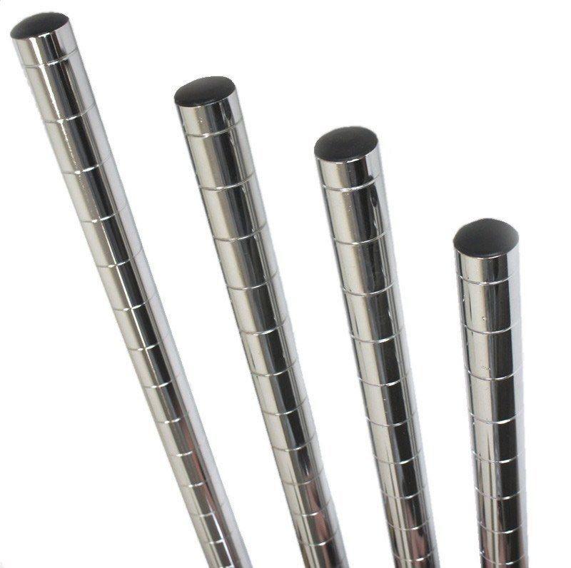 chrome shelving posts