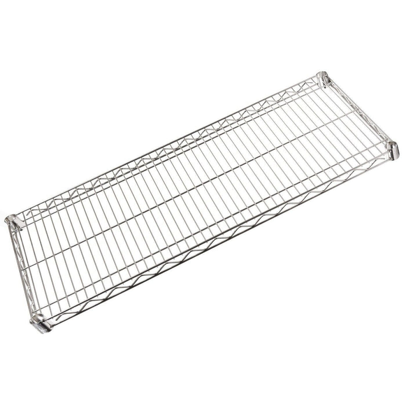 chrome wire shelf - 122 x 46cm