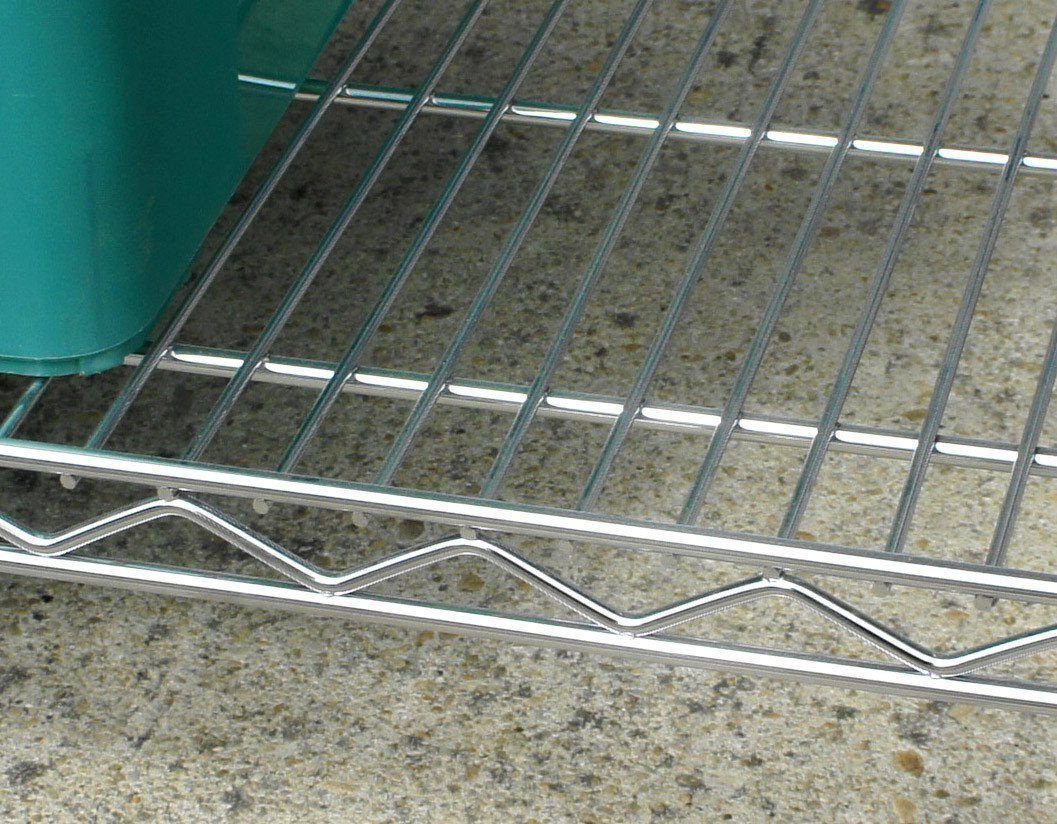 Rectangular Chrome Wire Shelves - 153 x 61cm (60 x 24in)