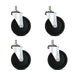 100mm dia casters for chrome wire shelving