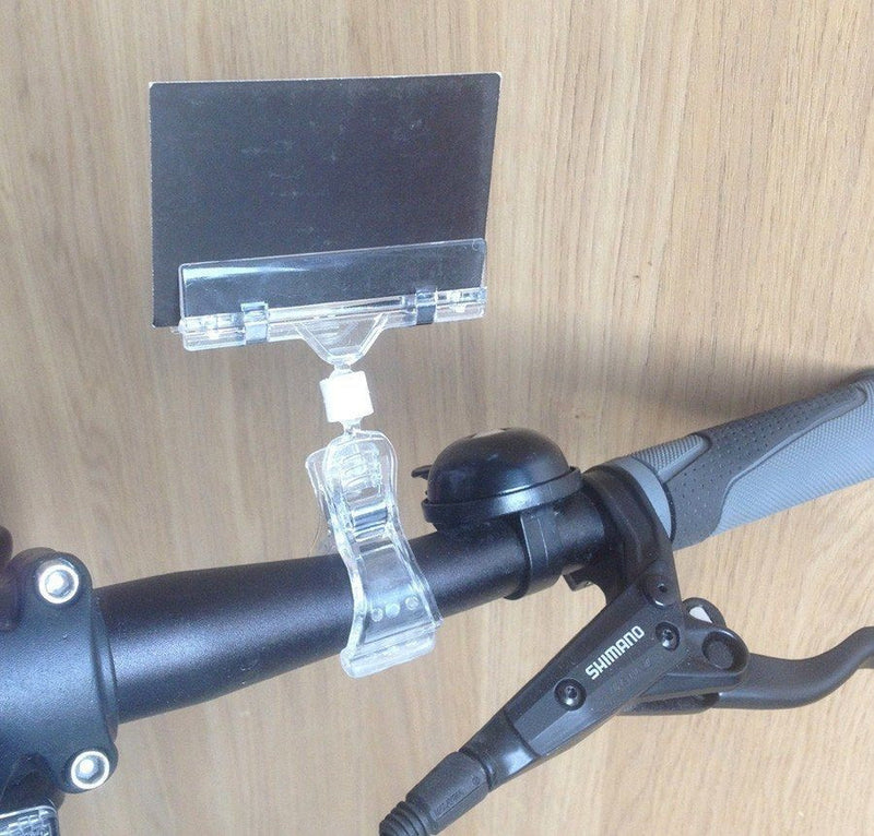 Spring Clip Swivelling Price Card Holder