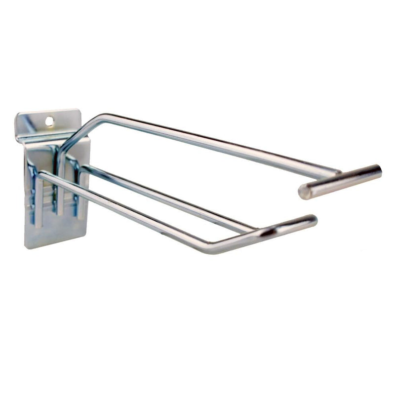 euro slat hook with overhead price arm