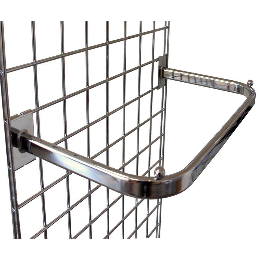 garment rail for grid panels