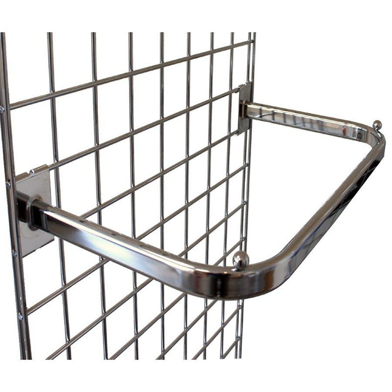 garment rail for grid panels