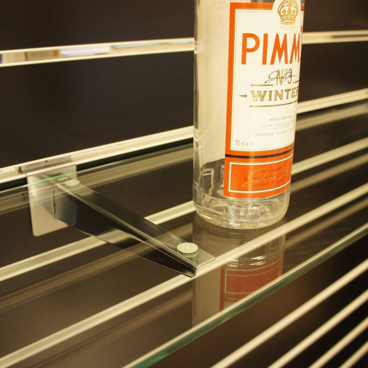 Toughened Glass Shelves - 119 x 35cm - 2 pack