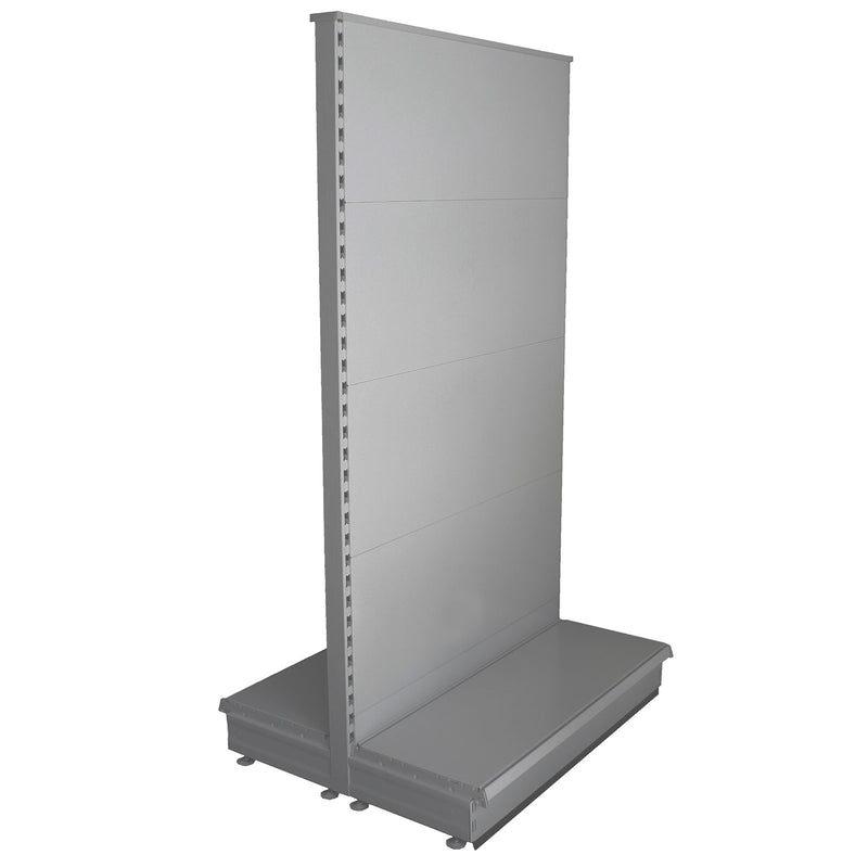 Tall Silver Gondola Bay, 57cm base shelves