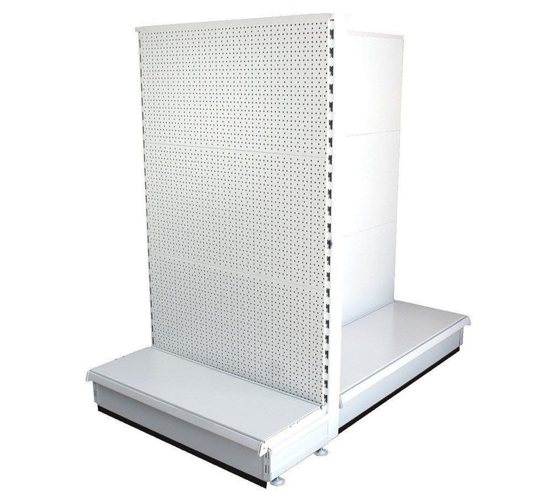 K50 Gondola End Bay - 1.3m high, all peg back, 30cm deep base, Choice of widths...