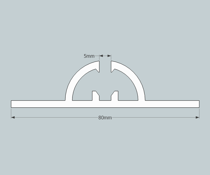 Magnetic Sign / Graphic Holder Base, 80cm