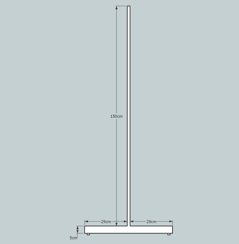 T Leg Heavy Duty, single
