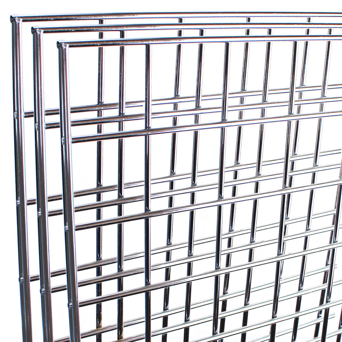 Gridwall Panel Riser Grid Panel 1.8m (6ft) Tall - 3 Pack — KAS Shopfittings