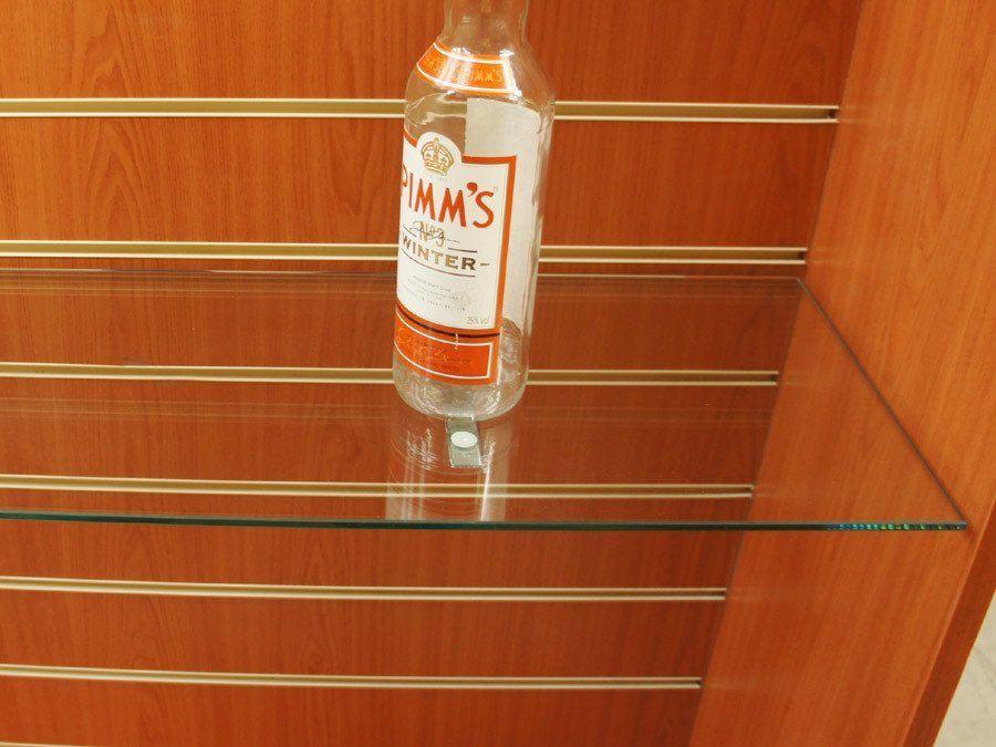 Toughened Glass Shelves - 119 x 30cm - 2 pack