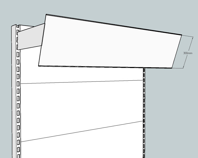 Angled Graphic Header, Jura White