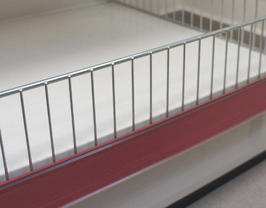 Wire Riser - Low - Chrome - for K50 shelf — KAS Shopfittings