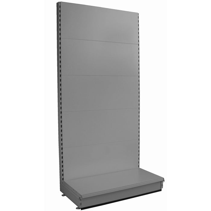 S50 Starter Wall Bay - Plain Back Panels, 47cm deep base, Silver, Choice of height & width..